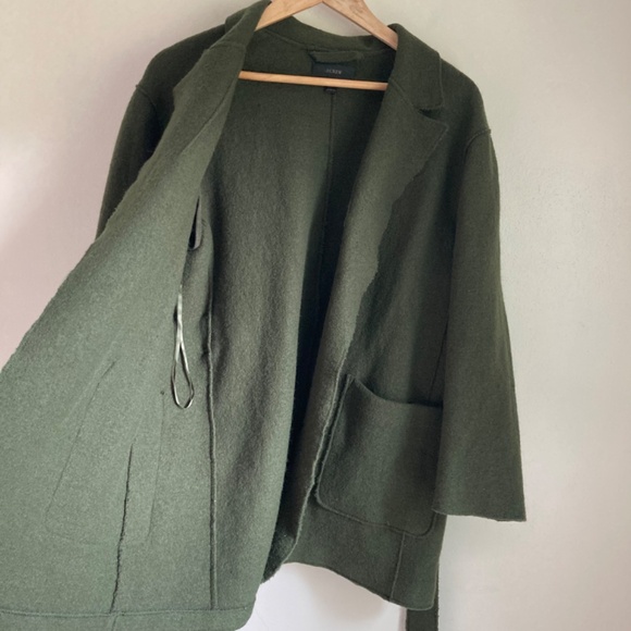 J.crew women’s 100% wool open cardigan/Coat - Picture 4 of 8